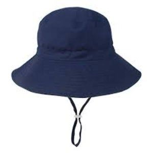 Durio Boys Summer Hat C Navy Solid 2-4 Years New